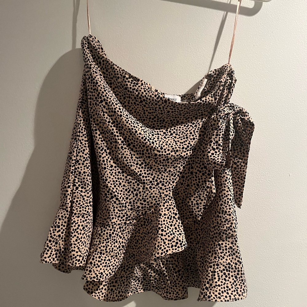 Princess Polly polka dot wrap skirt